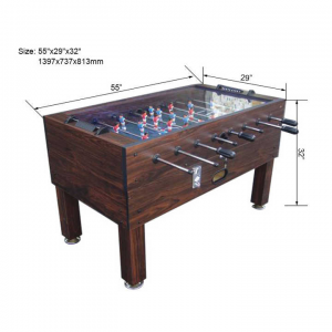 Commercial Coin-Op Foosball Table with Tempered Glass Top – ArcadeBar Standard Size 56 Tournament Grade1 Commercial Coin-Op Foosball Table with Tempered Glass Top - Arcade/Bar Standard Size 56 "Tournament Grade"